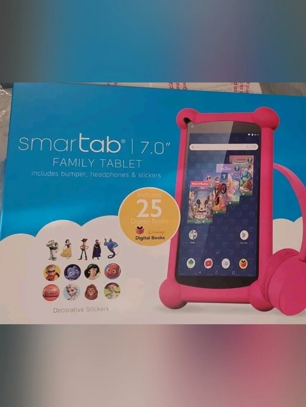 SmartTab 7.0Disney Family Tablet W/ Headphones,Bumper, 25 Preloaded Disney Books
